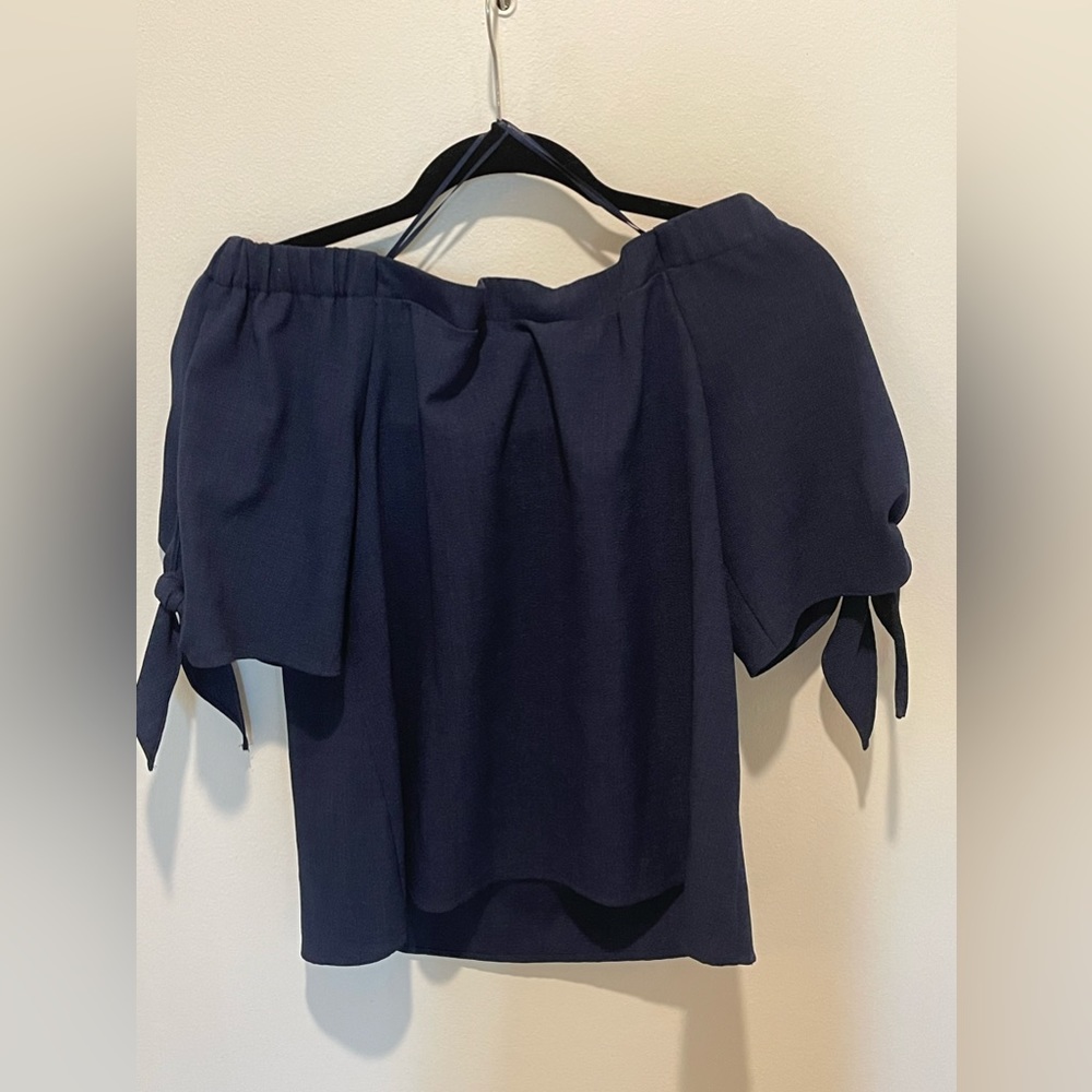 Olivia Gray - Navy Off the Shoulder - Picture 3 of 5